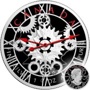 Canada CLOCK TIME Canadian Maple Leaf series THEMATIC DESIGN $5 Silver Coin 2017 High quality 1 oz